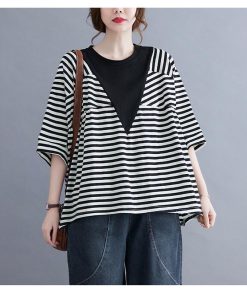 Tシャツ レディース トップス 40代 半袖 綿 春夏 新作 カットソー 新作 大きいサイズ ボーダー柄 UVカット 韓国風 20代 かわいい 30代 40代 おしゃれ