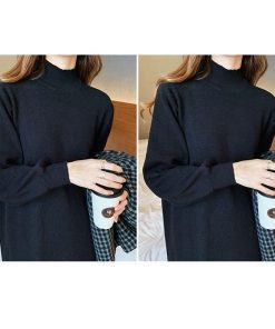 ワンピース 冬服 秋服 レディース ニットワンピース ゆったり スカート 韓国風 おしゃれ 大人 セーターワンピース 無地 ハイネック 20代 きれいめ 厚手 30代