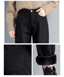 ストレッチ 防寒 パンツ かわいい ロング レディース 秋冬 ワイドパンツ ボトムス 厚手 トレッチパンツ 裏起毛 あったか おしゃれ