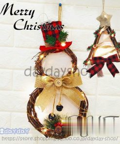 クリスマスツリー 飾り クリスマス オブジェ 玄関 置物 クリスマスプレゼント おしゃれ 北欧 入りドア 装飾 LED付き 雑貨 小道具 インテリア