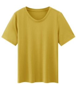 Tシャツ レディース 半袖 春 夏 トップス ミディアム丈 カットソー シンプル 無地 お洒落 可愛い おしゃれ かわいい UVカット ピンク 白 黒 緑 黄 茶 コーデ 紫