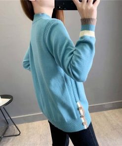 セーター レディース 40代 ニット 春秋 韓国風 長袖 セーター ニット 綿 30代 トップス 大きいサイズ あったか ゆったり 可愛い 体型カバ 大人 おしゃれ