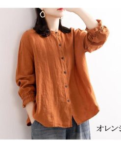 ブラウス レディース 長袖 40代 春夏秋 シャツ ブラウス 前開き おしゃれ トップス 韓国風 大人 上品 通勤 オフィス OL 50代 ゆったり 30代