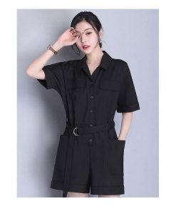 綿 レディース 半袖Tシャツ UV対策 シャツ 新作 40代 黒 春夏 セットアップ 20代 30代 サロペット パンツスタイル