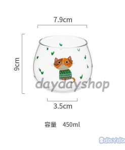 キッチン用品 食器 お茶用品 コップ グラス カップ クリア 猫 キャット ハート柄 キュート 可愛い 子供用 クリア キッズ ジュース