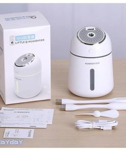 USB加湿器 卓上 オフィス 静音  ミニ加湿器 除菌 LEDランプ 気化式 大容量 持ち運び便利 アロマ対応 ペットボトル(P1XQJSQB/La) 空焚き防止 音波式 ナチュラル