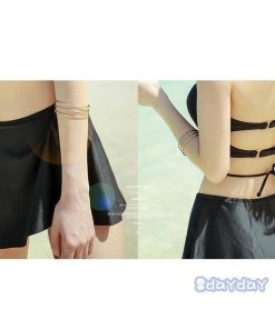 ビキニ セパレート 体型カバー 水泳 タンキニ チュール 水着 女性用 韓国風 水着 2点セット 可愛い ファッション スイムウェア 紫外線カット 水着