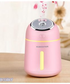 USB加湿器 卓上 オフィス 静音  ミニ加湿器 除菌 LEDランプ 気化式 大容量 持ち運び便利 アロマ対応 ペットボトル(P1XQJSQB/La) 空焚き防止 音波式 ナチュラル