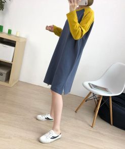 ワンピース レディース 秋冬 マタニティ服 長袖 授乳ワンピース マタニティ ワンピース ロング丈 綿 着心地 ゆったり 韓国風 産後 産前 ママ 大きいサイズ