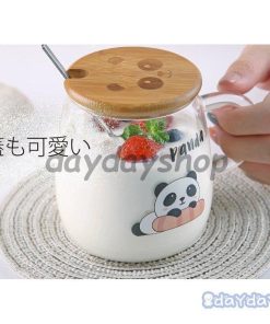 ティーカップ クリア清潔感 イチゴ キュート コーヒーカップ マグカップ 食器 コップ ロゴ お茶用品 動物 パンダ キッチン用品