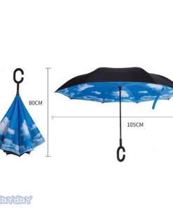 逆さ傘 さかさま傘 花柄 長傘 柄物 レディース メンズ 日傘 雨傘 晴雨兼用 UVカット 紫外線対策 ボタン手動開閉式 完全遮光 8本骨 オシャレ 可愛い 逆開き傘