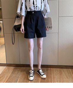 ワイドパンツ パンツ レディース 40代 春夏 綿麻 ボトムス ショートパンツ 韓国風 おしゃれ 20代 30代 ハイウエスト 楽ちん 50代 ゆったり