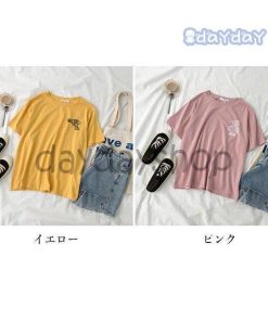 サマーTシャツ クルーネック レディース ゆったりTシャツ Tシャツ 半袖Tシャツ 半袖 お洒落 カジュアル カットソー ゆったり 夏Tシャツ