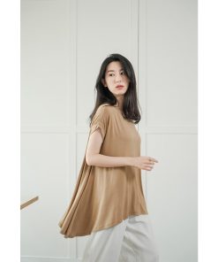 Tシャツ レディース 夏 綿 全7色 半袖 クルーネック カットソー トップス シンプル 透けない おしゃれ コーデ UVカット きれいめ 20代 30代 40代 フレア