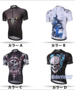 サイクルジャージ 半袖 上着 Ｔシャツ メンズ 前開き バイク 自転車ウエア トップス サイクルウエア サイクリング 春夏秋 サイクル用品