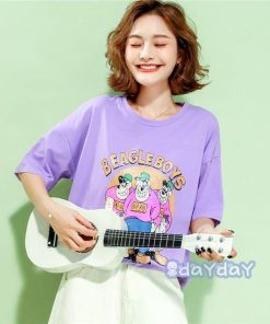 プリント レディース カジュアル 大きいサイズ オシャレ夏用 ゆったり Tシャツ 夏Tシャツ トップス ティシャツ 女性Tシャツ 綿 半袖 通勤