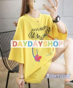 肌着 カジュアル カットソー 可愛い ドルマン レディース ビッグtシャツ 夏服 半袖tシャツ ゆったり 半そでTシャツ ゆるカットソー リゾート ロゴプリント