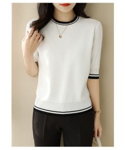 Tシャツ レディース 夏 半袖 綿 クルーネック カットソー トップス おしゃれ コーデ UVカット 30代 きれいめ 20代 40代