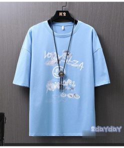 クルーネック 英字 五分袖 メンズ 半袖Tシャツ お兄系 Tシャツ トップス カジュアルTシャツ 夏服