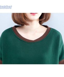 パーカー 長袖tシャツ トップス プルオーバー Tシャツ レディース 2色スプライス 長袖 Uネック スプライス コーデ バッグデザイン シンプル ウエア 春 ゆったり