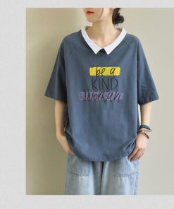 Tシャツ レディース トップス 40代 半袖 綿 Vネック 春夏 カットソー 新作 大きいサイズ UVカット 韓国風 20代 40代 おしゃれ 30代 かわいい