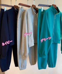 部屋着 ジップアップ パンツ パーカー セットアップ 上下セット 運動着 新作 夏 ロングパンツ ワイドパンツ コーデ レディース カジュアル