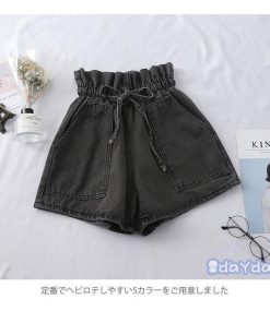 ショートパンツ レディース デニム きれいめ おしゃれ 可愛い オフィス 通勤 通学 シンプル ショート丈 ミニ丈 無地 夏新作 大人 カジュアル ボトムス